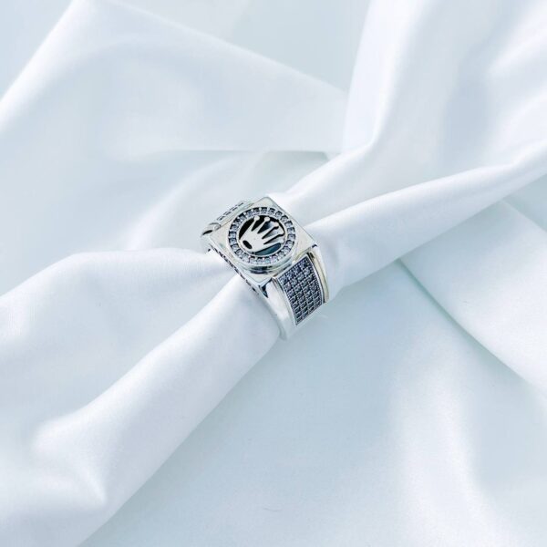 Anillo Corona  con Zircón - Imagen 2